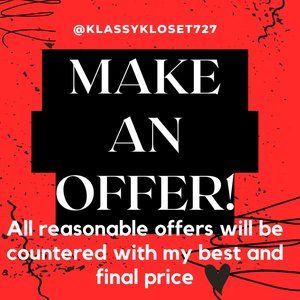 Reasonable Offers Always Welcome!!!